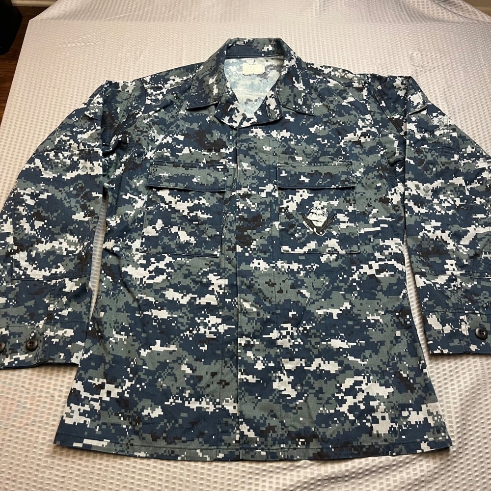 US Navy Digital Camouflage Work Uniform Shirt Men's Small Regular